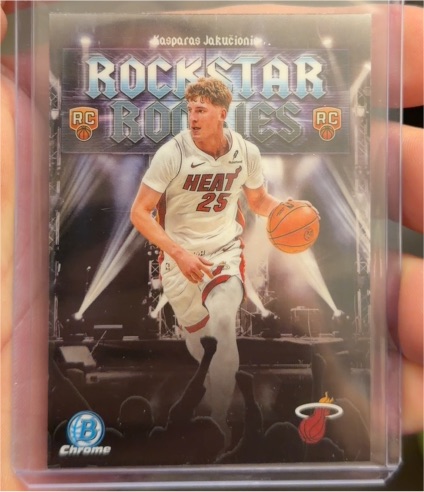 2025-26 Bowman Chrome Rockstar Rookies #RR-20 Kasparas Jakucionis — front