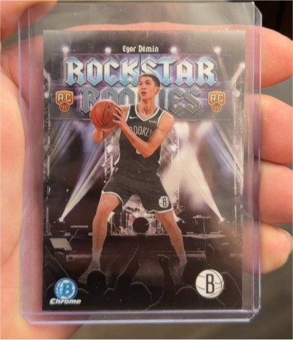 2025 Bowman Chrome #RR-8 Egor Demin Rockstar Rookies — front