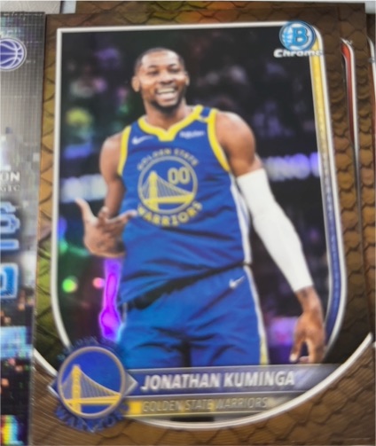 2025-26 Bowman Chrome #BCV-19 Jonathan Kuminga — front