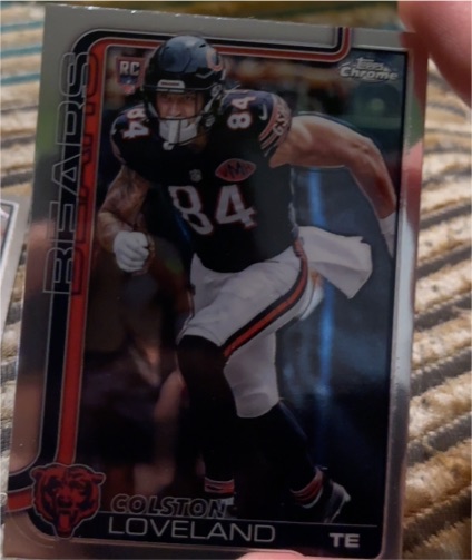 2025 Topps Chrome #345 Colston Loveland — front