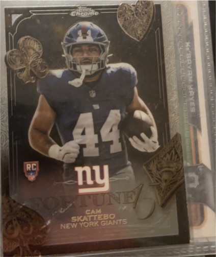 2025 Topps Chrome Fortune 15 #F15-27 Cam Skattebo — front