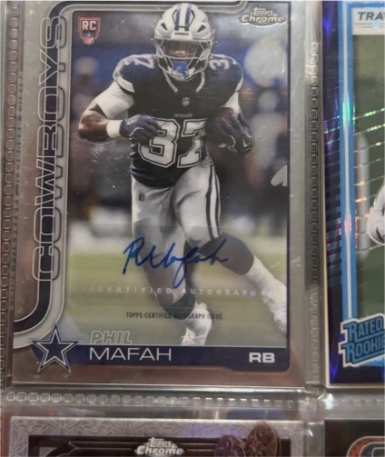 2025 Topps Chrome #RA-PM Phil Mafah — front