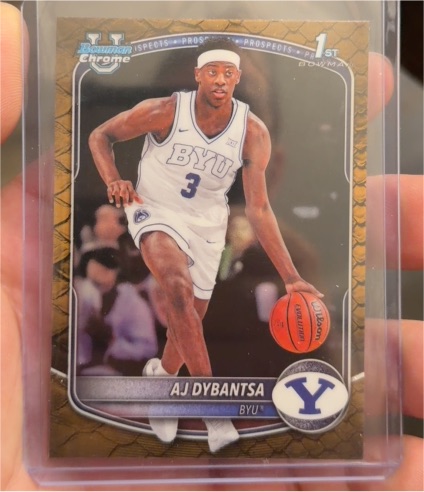 2025-26 Bowman Chrome #BCP-1 AJ Dybantsa — front