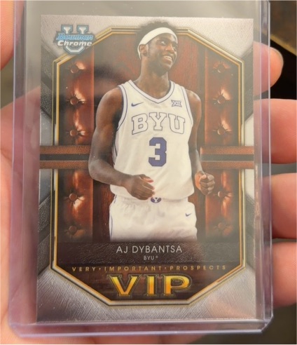 2025 Topps Bowman Chrome #VIP-1 AJ Dybantsa — front