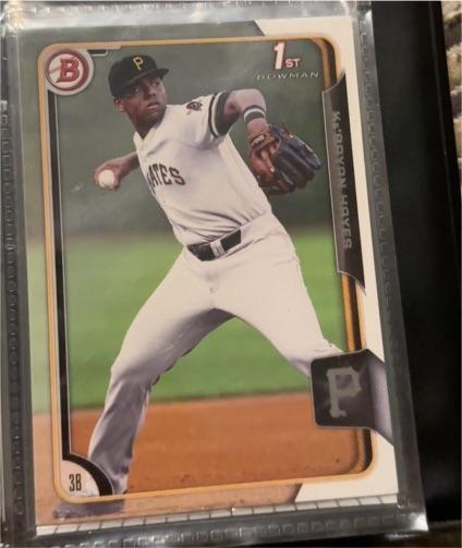 2015 Bowman Draft #137 Ke'Bryan Hayes — front