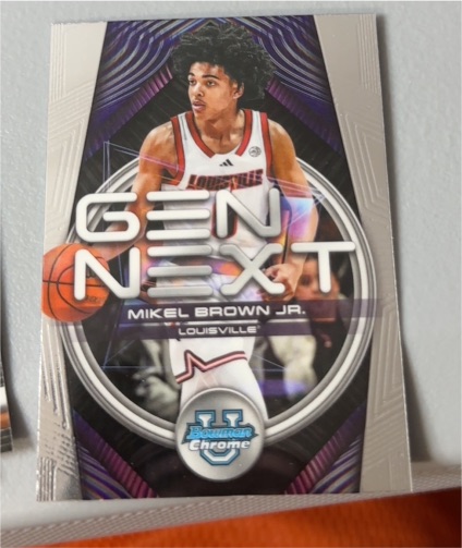 2025-26 Bowman Chrome #GN-11 Mikel Brown Jr. Gen Next — front
