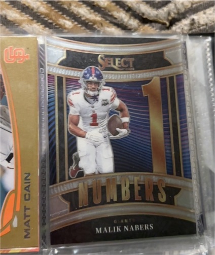 2025 Panini Select #1 Malik Nabers Numbers — front