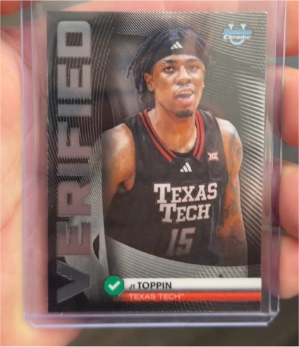 2025-26 Bowman Chrome #BV-15 JT Toppin — front