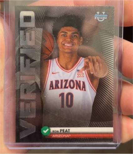 2025-26 Bowman Chrome Verified #BV-3 Koa Peat — front