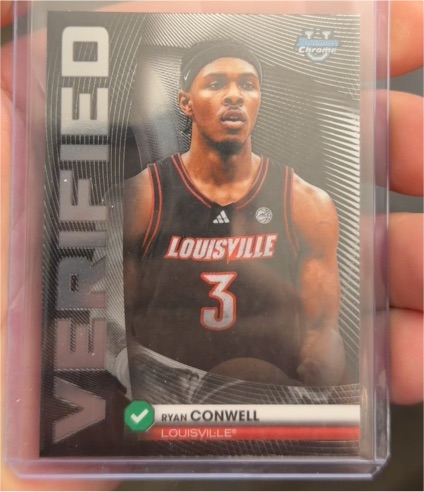 2025-26 Bowman Chrome #BV-13 Ryan Conwell Verified — front