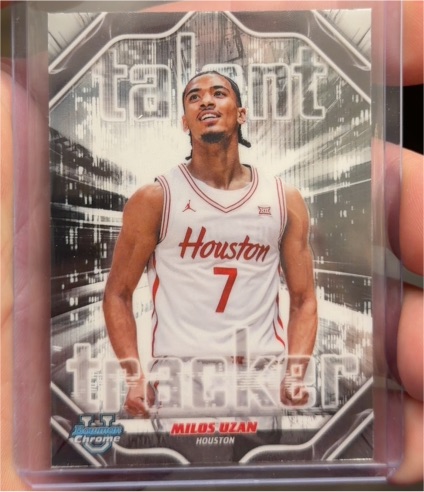2025-26 Bowman Chrome Talent Tracker #TT-25 Milos Uzan — front
