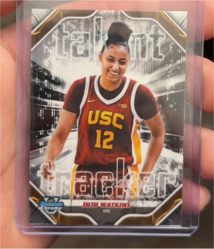 2025-26 Topps Bowman Chrome #TT-8 Juju Watkins Talent Tracker — front