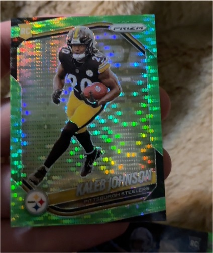 2025 Panini Prizm #375 Kaleb Johnson — front