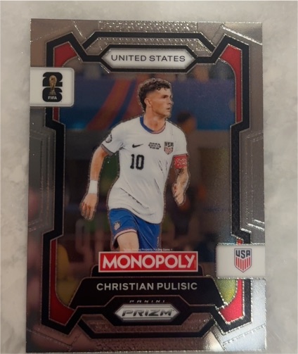 2026 Panini Prizm Monopoly FIFA World Cup #47 Christian Pulisic — front
