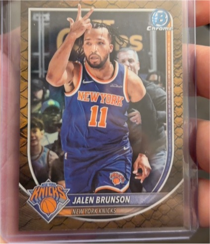 2025-26 Bowman Chrome #BCV-62 Jalen Brunson — front