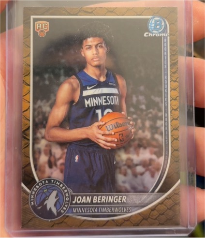 2025-26 Bowman Chrome #BCV-17 Joan Beringer — front