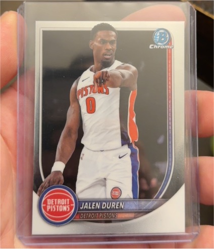 2025-26 Bowman Chrome #BCV-75 Jalen Duren — front