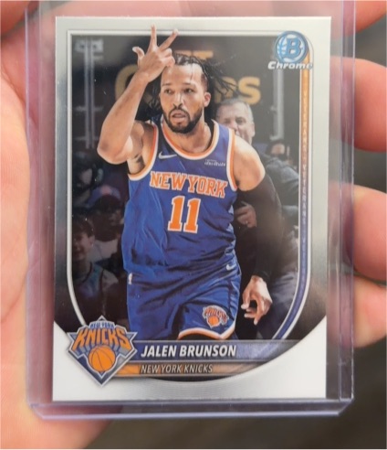 2025-26 Bowman Chrome #BCV-62 Jalen Brunson — front