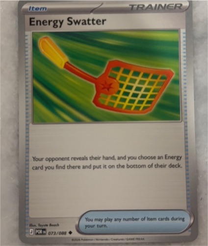 2026 Pokémon Perfect Order #073 Energy Swatter — front