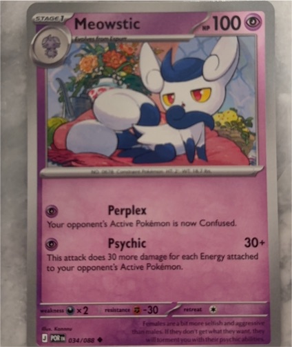 2026 Pokémon Perfect Order #034 Meowstic — front