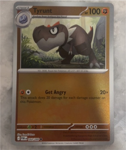 2026 Pokémon Perfect Order #044 Tyrunt — front