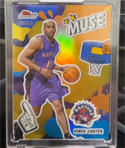 2025-26 Topps Finest Muse #M-20 Vince Carter — front