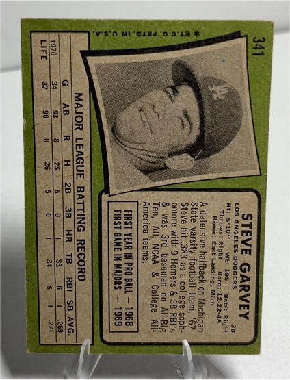 1970 Topps #341 Steve Garvey — front