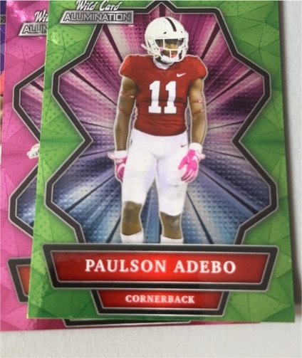 2021 Wild Card Alumination #ABC-46 Paulson Adebo — front