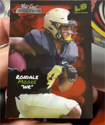 2021 Wild Card Alumination Light Show #LS 20 Rondale Moore — front