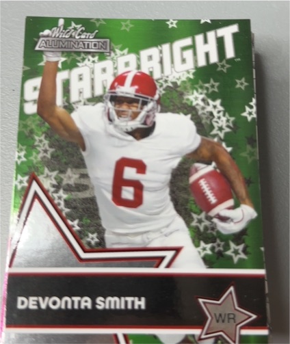 2021 Wild Card Alumination Starbright #SB-16 Devonta Smith — front