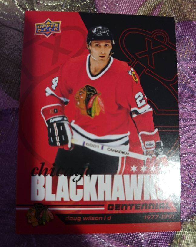 2025-26 Upper Deck Chicago Blackhawks Centennial #39 Doug Wilson — front