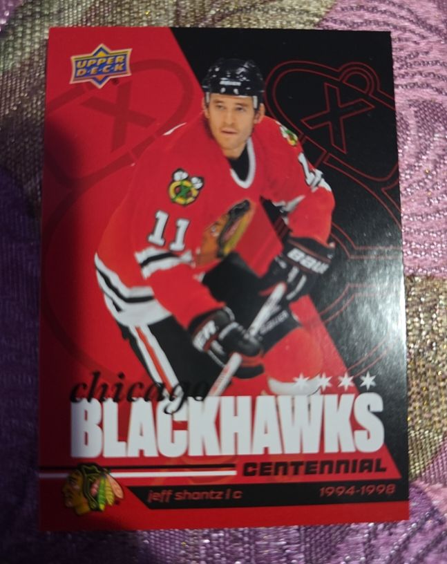2025 Upper Deck Chicago Blackhawks Centennial Jeff Shantz — front