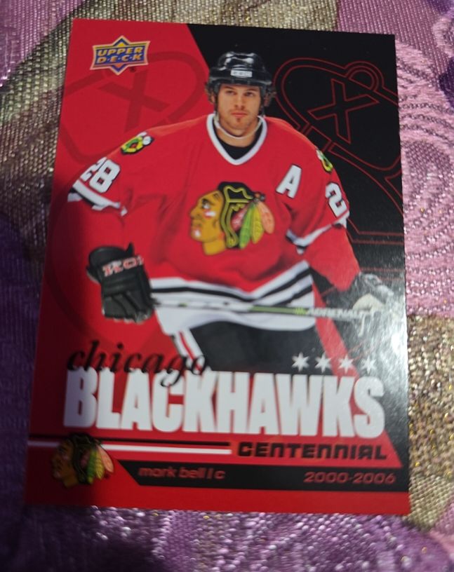 2025-26 Upper Deck Chicago Blackhawks Centennial Mark Bell — front