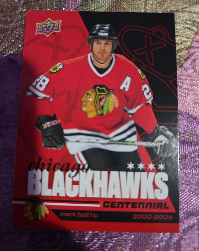 2025-26 Upper Deck Chicago Blackhawks Centennial Mark Bell — front