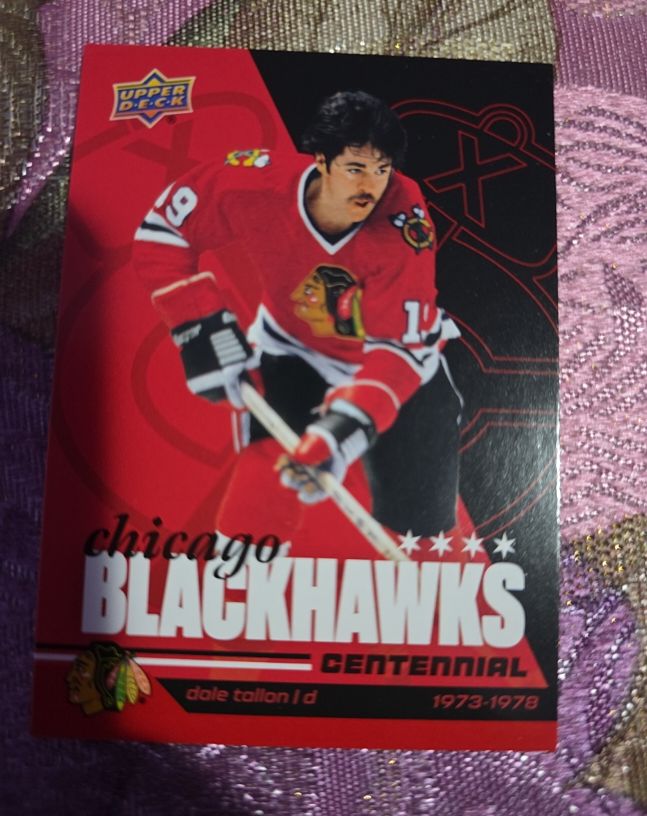 2025-26 Upper Deck Chicago Blackhawks Centennial #100 Dale Tallon — front