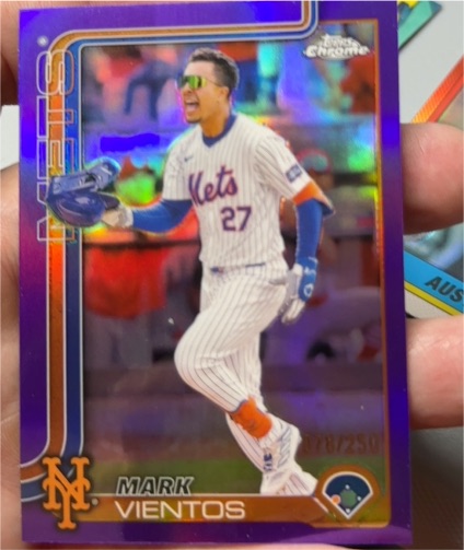 2025 Topps Chrome #129 Mark Vientos — front