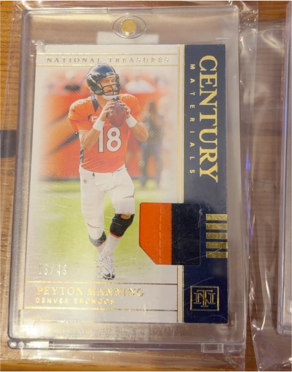 2019 Panini National Treasures Century Materials #CM-39 Peyton Manning — front