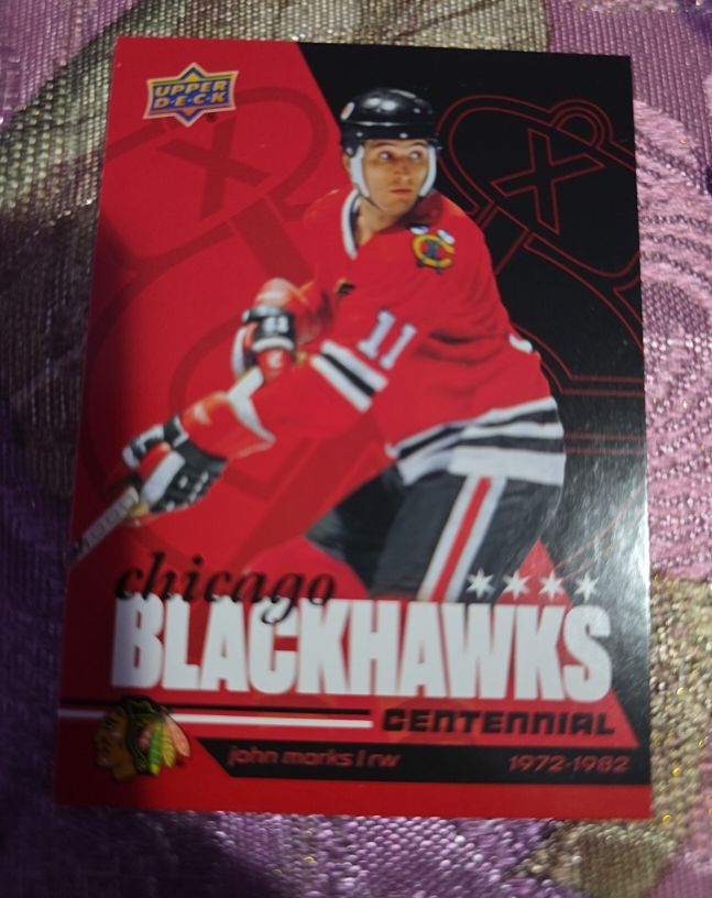 2025 Upper Deck Chicago Blackhawks Centennial #50 John Marks — front