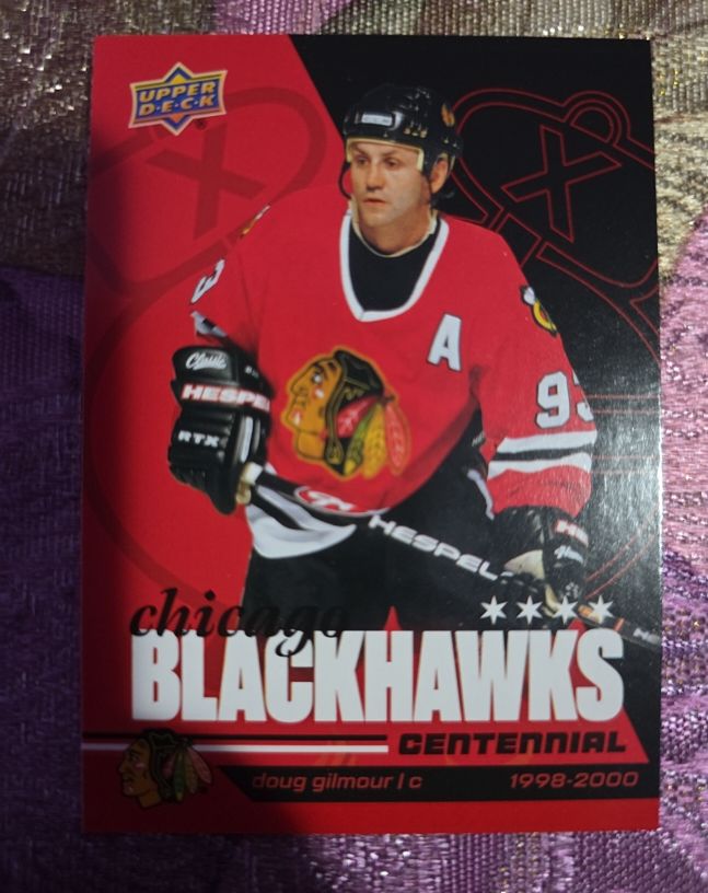 2025-26 Upper Deck Chicago Blackhawks Centennial #8 Doug Gilmour — front