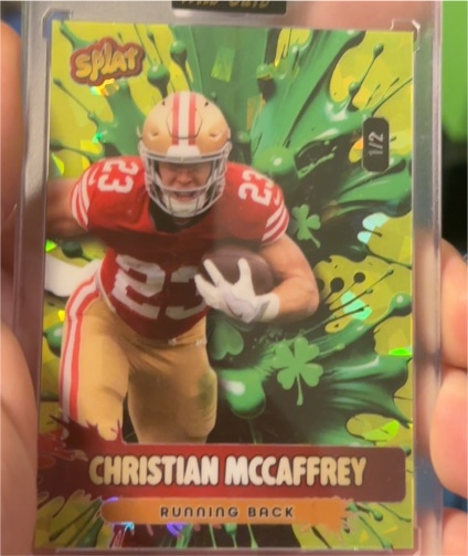 2026 Wild Card Splat #SPLAT Christian McCaffrey — front