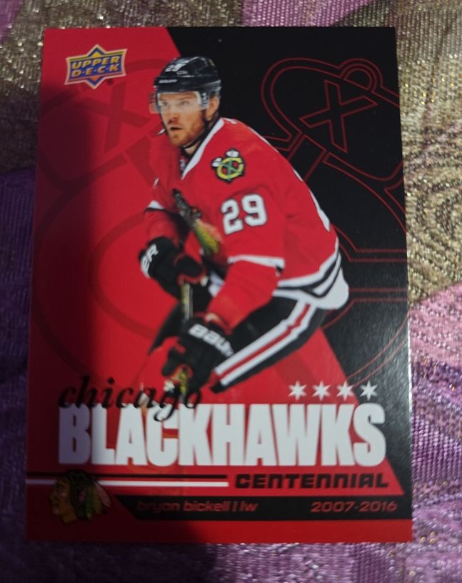 2025-26 Upper Deck Chicago Blackhawks Centennial Bryan Bickell #16 — front