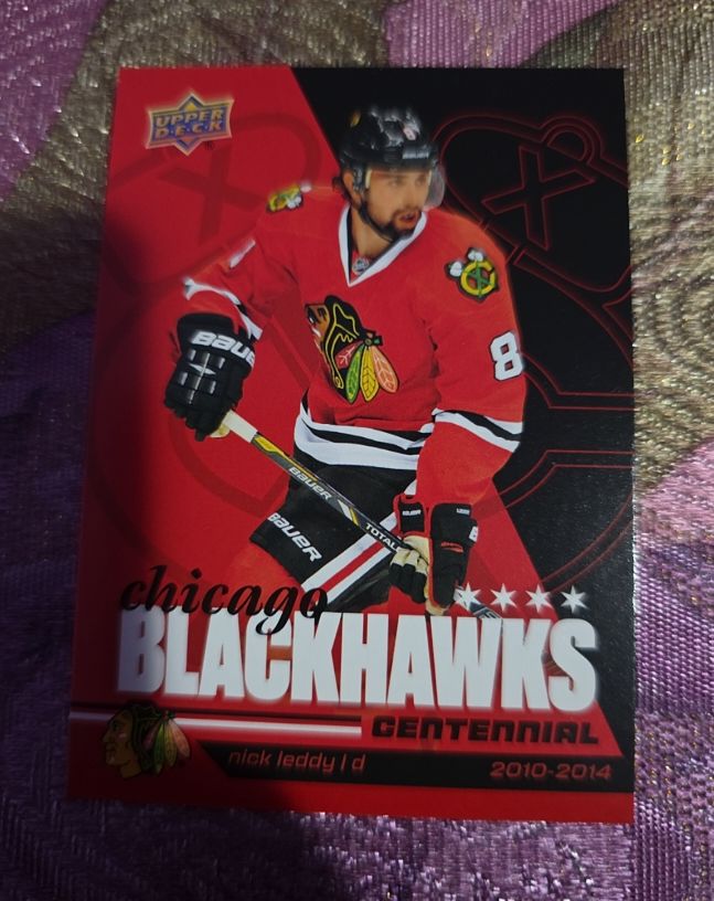 2025-26 Upper Deck Chicago Blackhawks Centennial #92 Nick Leddy — front