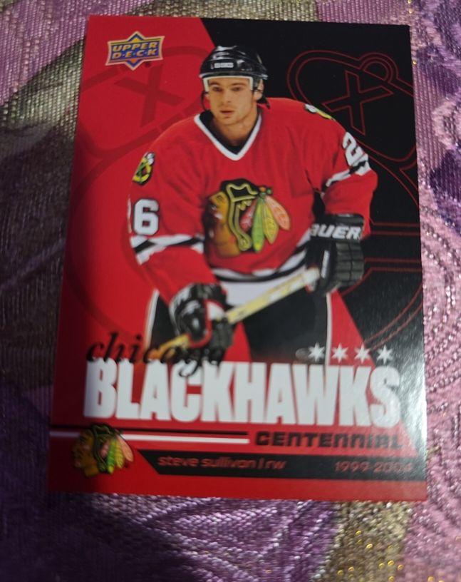 2025-26 Upper Deck Chicago Blackhawks Centennial Steve Sullivan — front