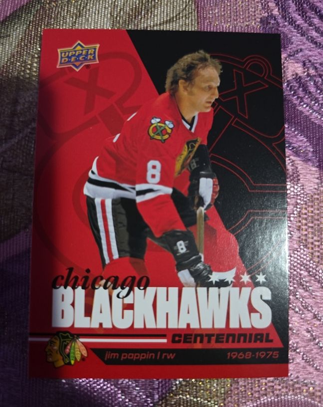 2025-26 Upper Deck Chicago Blackhawks Centennial #77 Jim Pappin — front