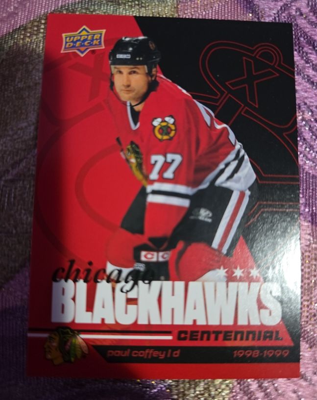 2025-26 Upper Deck Chicago Blackhawks Centennial #77 Paul Coffey — front