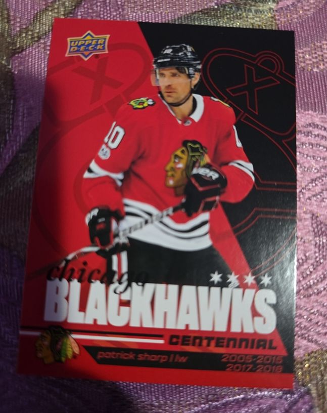 2025 Upper Deck Chicago Blackhawks Centennial #10 Patrick Sharp — front