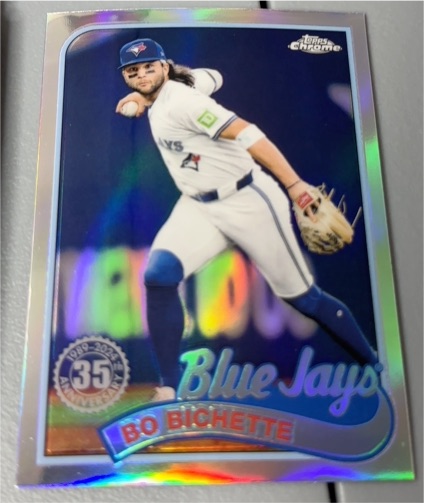 2024 Topps Chrome Update #89CU-13 Bo Bichette 1989 35th Anniversary Refractor — front