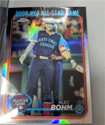 2024 Topps Chrome Update #ASGC-13 Alec Bohm MLB All-Star Game Refractor Phillies — front