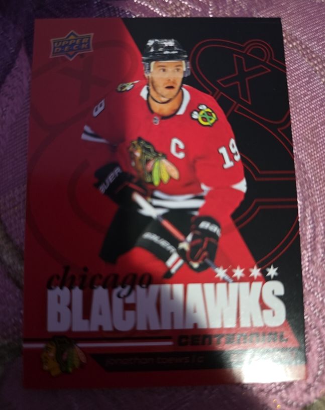 2025-26 Upper Deck Chicago Blackhawks Centennial #56 Jonathan Toews — front