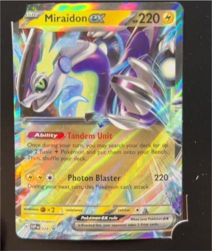 2023 Pokémon Scarlet & Violet Promo #028 Miraidon ex — front